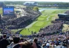 Capitanes legendarios de la Ryder Cup: de Seve a Tiger Woods "Vista del Grand Stand durante la Ryder Cup 2018, capturando la atmósfera vibrante del torneo."
