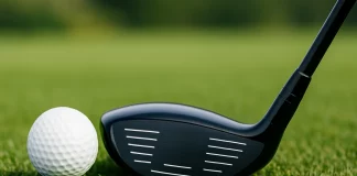 Maderas de Calle en Golf: Tipos, Usos y Diferencias con el Driver Madera 3 colocada junto a una bola sobre la calle en el campo de golf