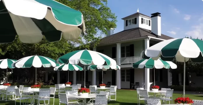 Clubhouse de Augusta National Golf Club, sede histórica del Masters de Augusta.