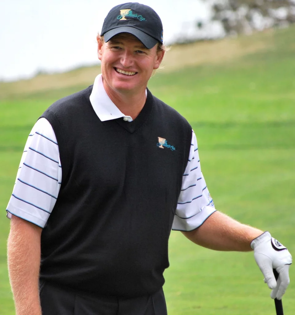Ernie Els sonriente en la Presidents Cup 2009 en San Francisco