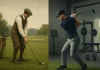 La evolución del entrenamiento en el golf masculino: del swing clásico al atleta moderno Comparación entre un golfista clásico y uno moderno en entornos de entrenamiento distintos