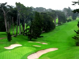 Vista del hoyo 18 del Olympic Club durante el US Open 2012