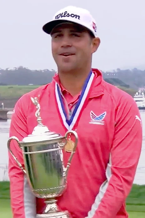 Gary Woodland con el trofeo del US Open 2019